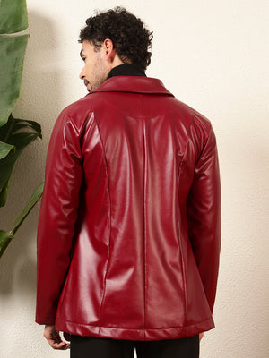 TANDUL Men's Solid Single Breasted Blazer