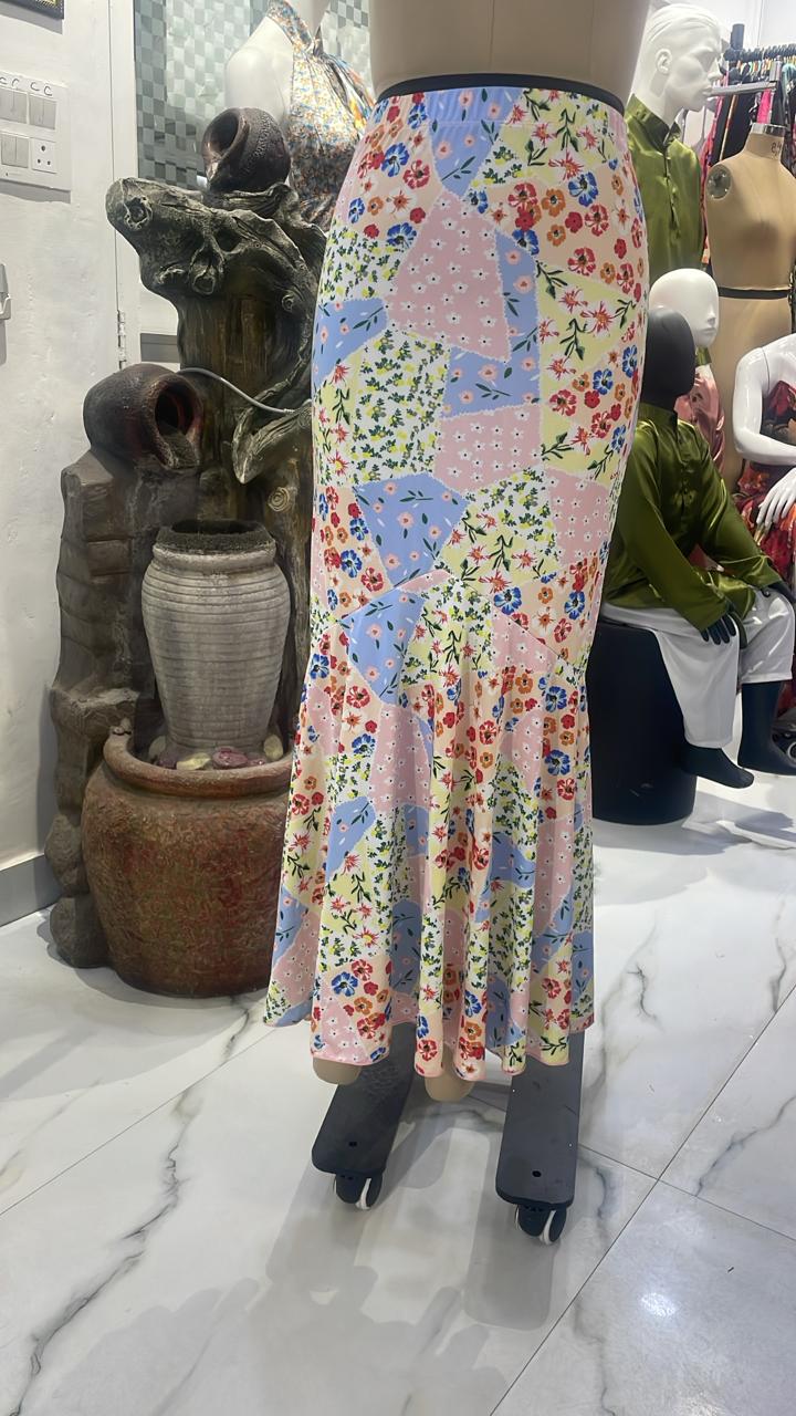 TANDUL Women Multicolor Floral Printed Skirt
