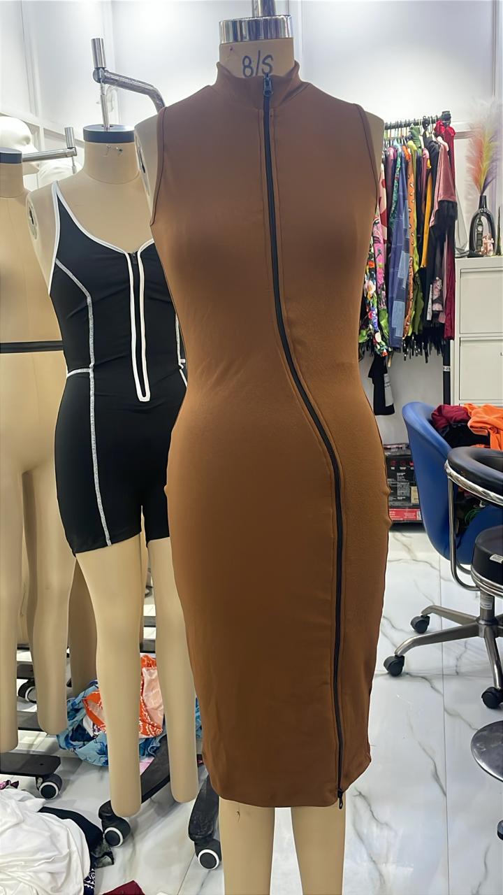 TANDUL Women Stylish Brown Bodycon Dress