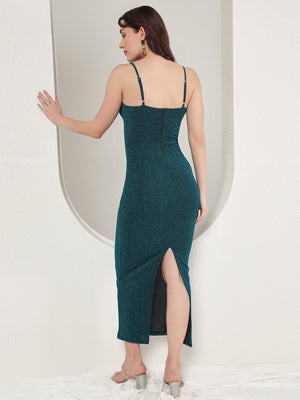 TANDUL  Women Bodycon Green Dress