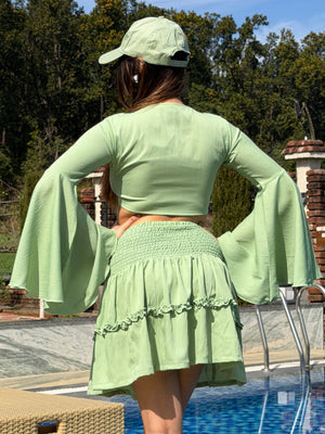 TANDUL Women Stunning Green Co-ord Set