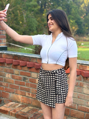 TANDUL Women Check Printed Shorts cum Skirt