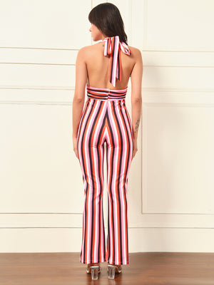 TANDUL Multicolor Striped Printed Jumpsuit