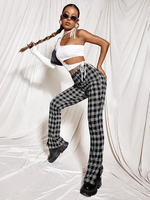 TANDUL  Women Regular Fit Black Lycra Blend Trousers