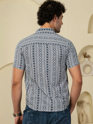 TANDUL Men Printed Casual Multicolor Shirt