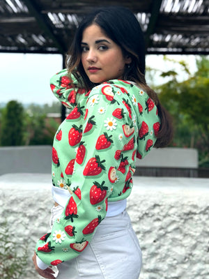TANDUL Women Strawberry Printed Sweatshirt