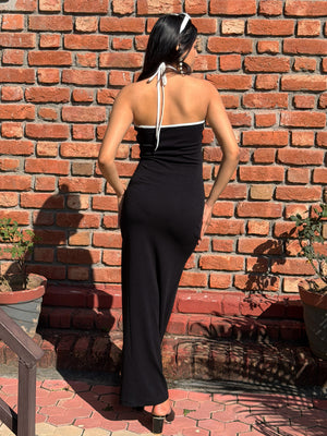 TANDUL Women Black Bodycon Long Dress