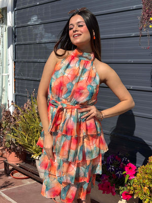 TANDUL Women Stunning Floral Georgette Dress