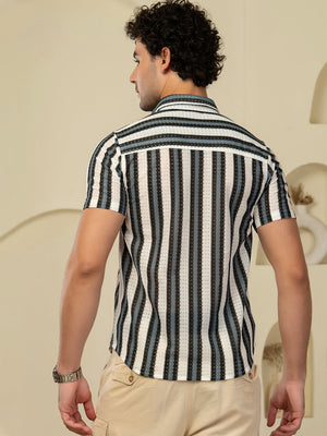 TANDUL Men Printed Casual Multicolor Shirt