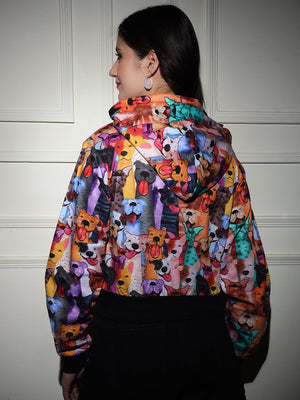 TANDUL  Women Animal Print Fleece Jacket