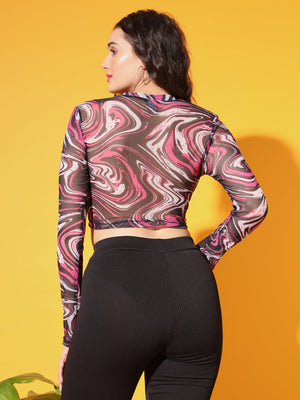 TANDUL  Casual Regular Sleeves Printed Women Multicolor Top