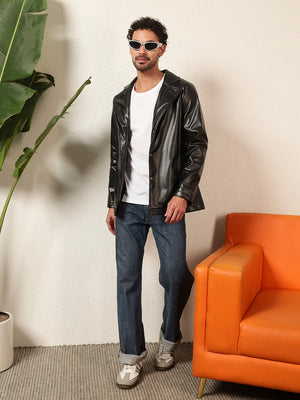 TANDUL Men's Solid Single Breasted Blazer