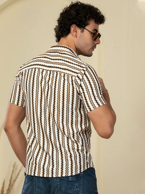 TANDUL Men Printed Casual Multicolor Shirt