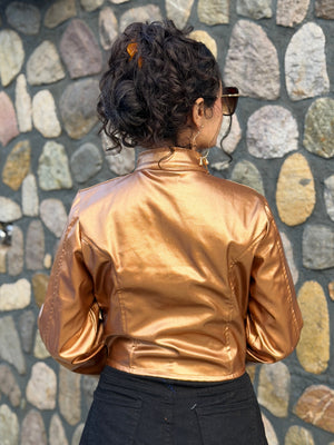 TANDUL Women Solid Leather Jacket