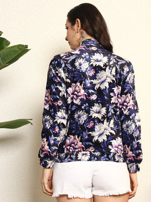 TANDUL  Women Floral Print Puffer Jacket