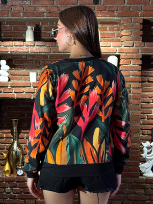 TANDUL Women Vibrant Tiger Sweatshirt