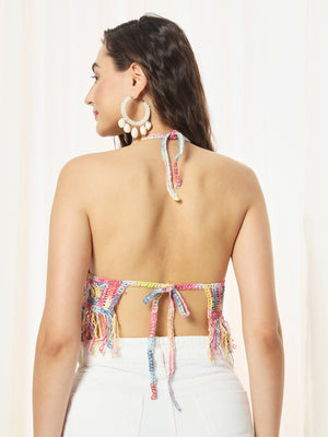 TANDUL  Casual Sleeveless Printed Women Multicolor Top