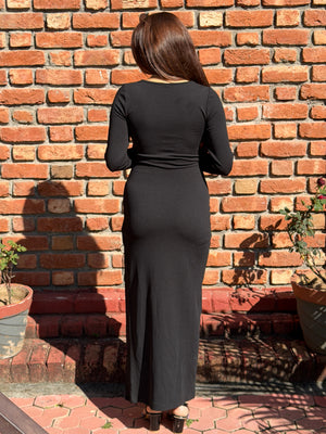 TANDUL Women Stunning Black Dress