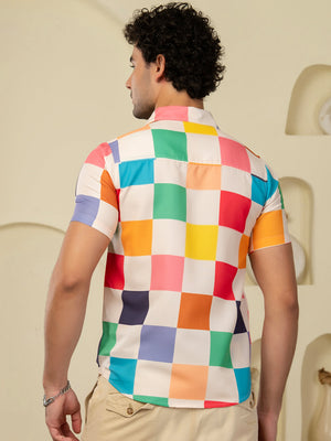 TANDUL Men Printed Casual Multicolor Shirt