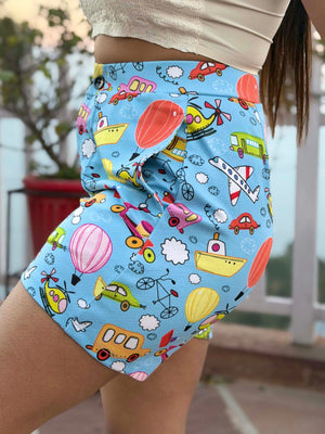 TANDUL Women Skyblue Printed Shorts