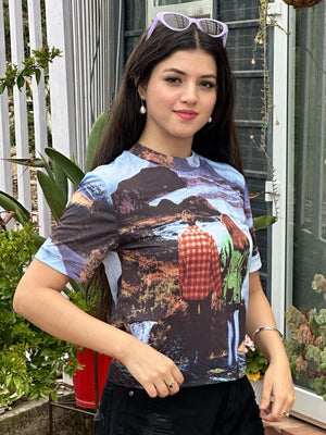 TANDUL Women Printed T-shirt