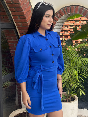 TANDUL Women Stunning Blue Dress
