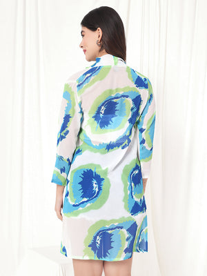 TANDUL  Women Straight 3/4th Sleeve White Shrug