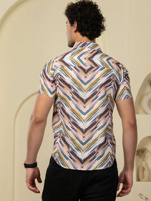 TANDUL Men Printed Casual Multicolor Shirt