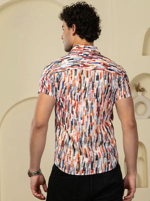 TANDUL Men Printed Casual Multicolor Shirt