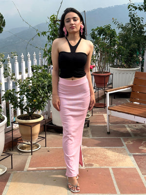 TANDUL Women Solid Pink Long Skirt