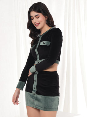 TANDUL Top Skirt Co-ords Set