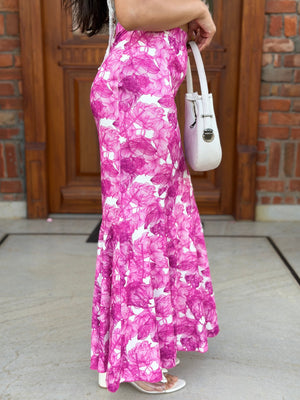 TANDUL Women Pink Floral Skirt