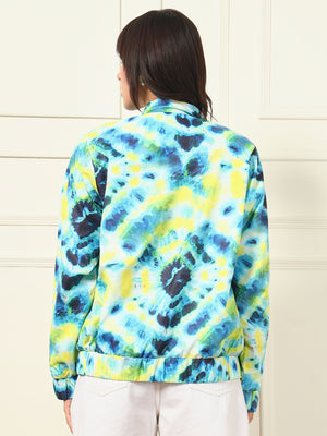 TANDUL Full Sleeve Tie Dye Printed Jacket