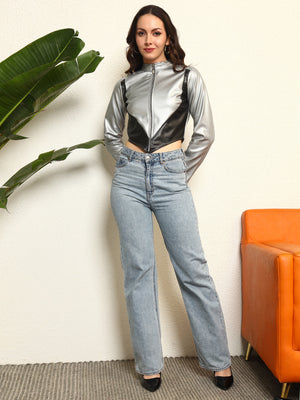 TANDUL  Women Solid Leather Jacket