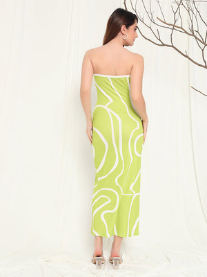 TANDUL  Women Bodycon Light Green Dress