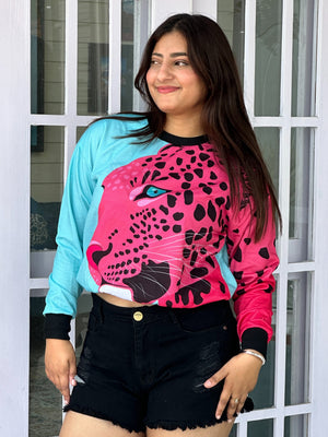 TANDUL Women Tiger Printed Sweatshirt