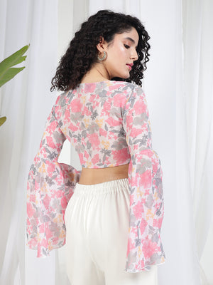 TANDUL Women Fit and Flare Pink Top