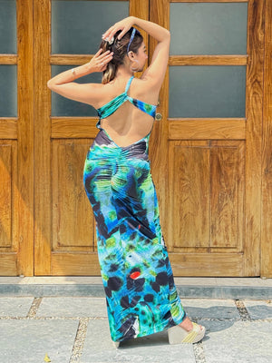 TANDUL Multicolor Long  Bodycon Dress
