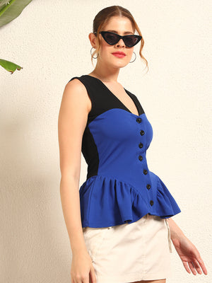 TANDUL Women Stylish Blue Top