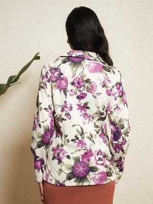 TANDUL Women Multicolor Floral Printed Blazer
