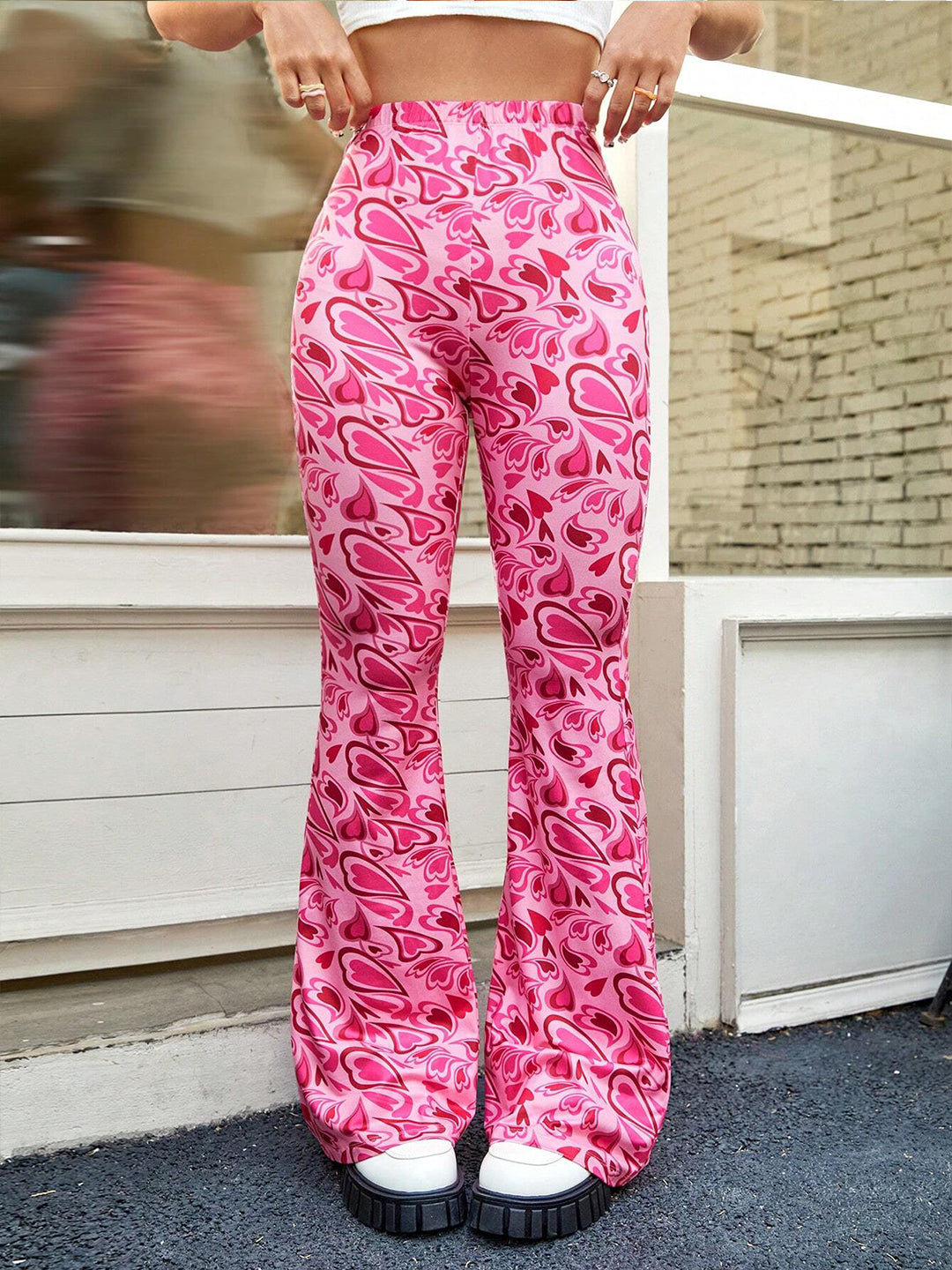 TANDUL  Women Regular Fit Multicolor Lycra Blend Trousers