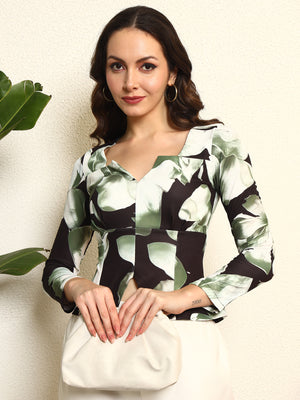 TANDUL Women Exquisite Floral Full-sleeve Top