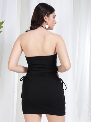TANDUL Women Bodycon Black Dress