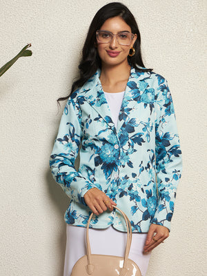 TANDUL Women Multicolor Floral Printed Blazer