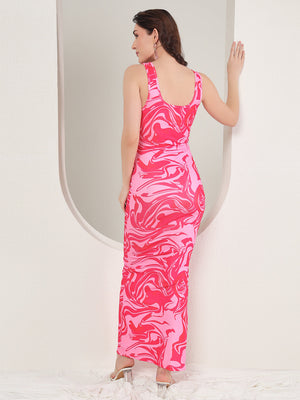 TANDUL  Women Bodycon Pink Dress