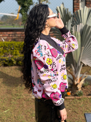 TANDUL Women Vibrant Multicolor Printed Sweatshirt