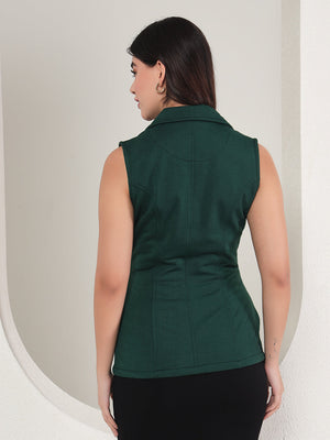 TANDUL  Polyester Solid Coat For Women