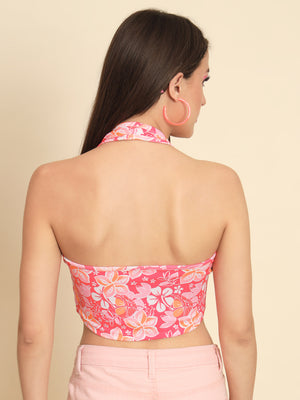MAZIE Casual Sleeveless Printed Women Multicolor Top