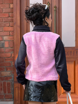 TANDUL Women Pink Fur Sweatshirt