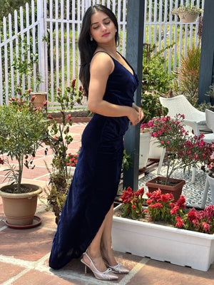 Women Bodycon Blue Dress